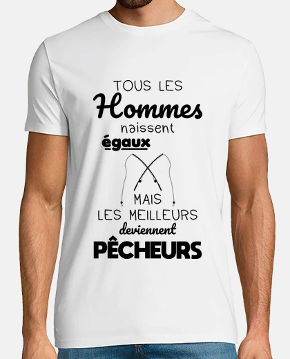 Tee-shirt Hommes égaux meilleurs pêcheurs