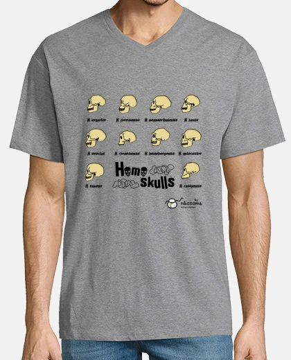 Camiseta Homo skulls