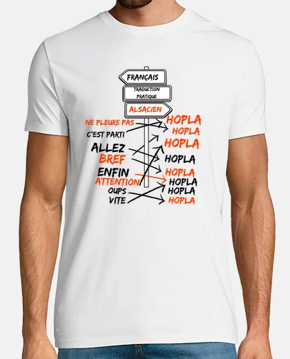 T-shirt hopla alsace strasburgo 67 68 mulhouse