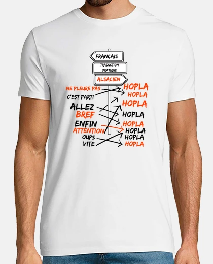 T-shirt hopla alsace strasburgo 67 68 mulhouse