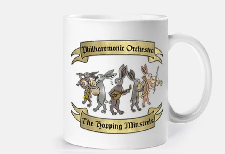 Taza Hopping Minstrels Orquesta de Conejos