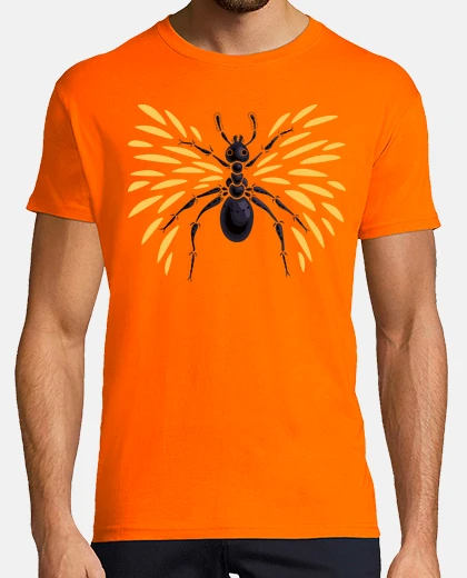 Camiseta hormiga con alas abstracta fresca