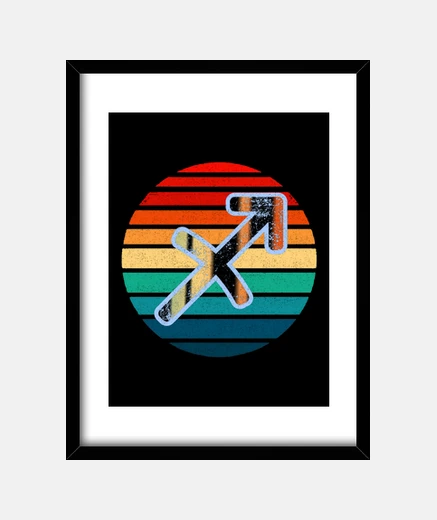 Cadre horoscope signe du zodiaque sagittaire