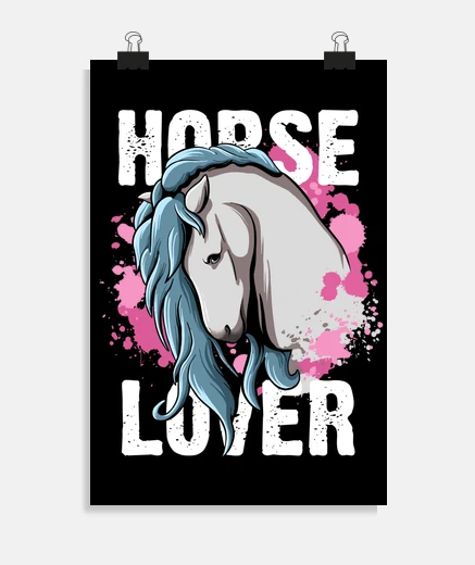 Poster Horse Lover Girl Horseback Riding Women