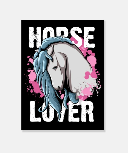 Wall horse lover girl horseback riding women