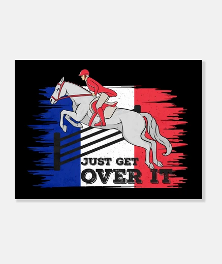 Wall horse rider horse riding france