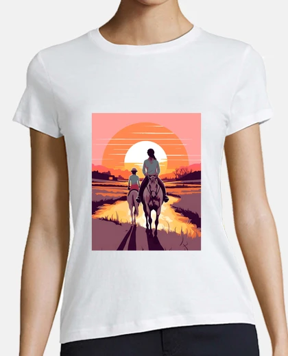 Horse Rider Mom Mother Daughter