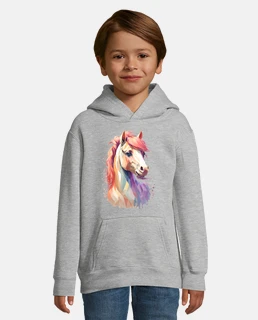 Kids Sweatshirts Watercolor horse Free shipping Tostadora