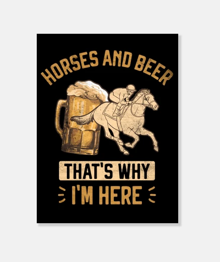 Wall horses and beer horse riding