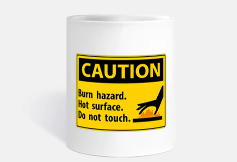 Cup hot surface care