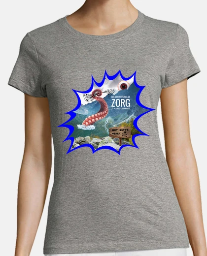 Tee-shirt housse z2 bleu cadre manches courtes femme
