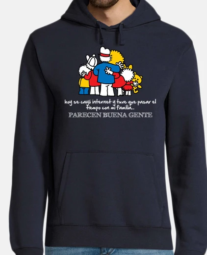 Sudadera Hoy se cayo internet (oscura)