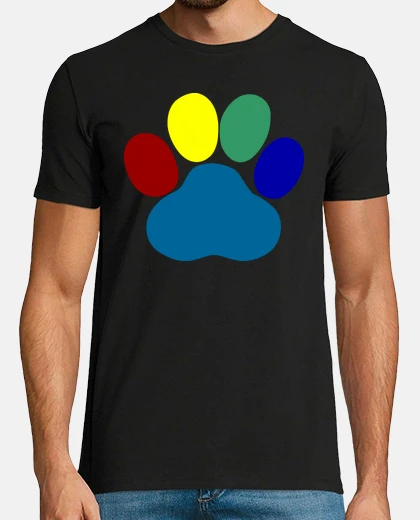 Camiseta Huella multicolor