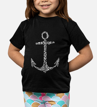 Camiseta de Bebé Negra Anchor Logo