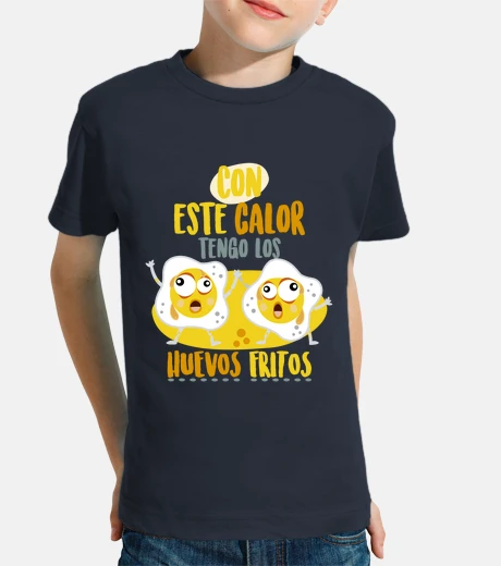 Ropa Huevos fritos! Niño, manga corta, azul marino