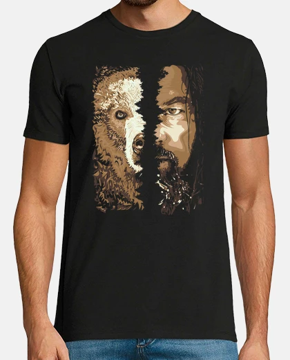 T-shirt Hugh Glass e Orso Grizzly (Revenant - Redivivo)