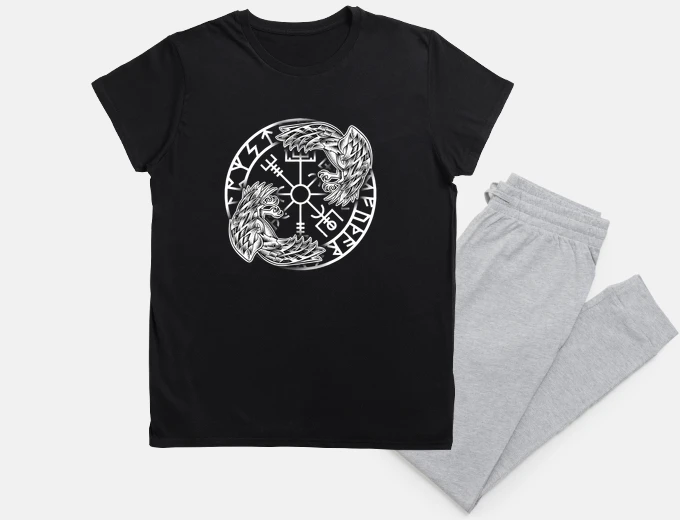 Pyjama hugin and munin raven mythology vikigns