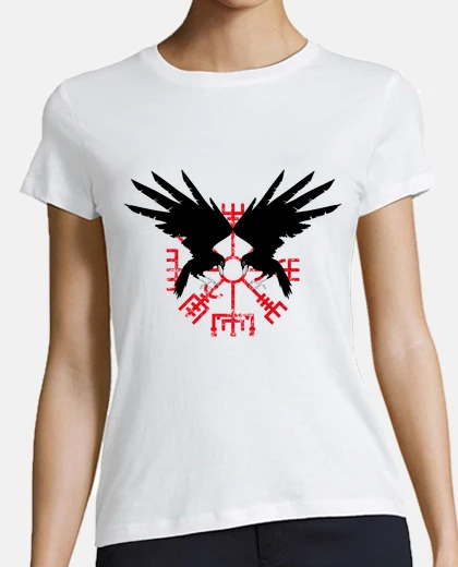 T-shirt hugin and munin vikings crows