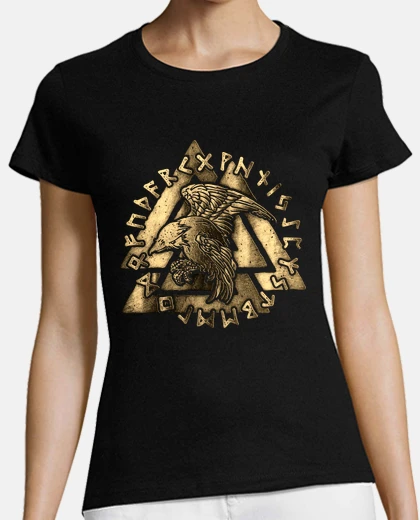 Tee-shirt huginn. corbeau odins