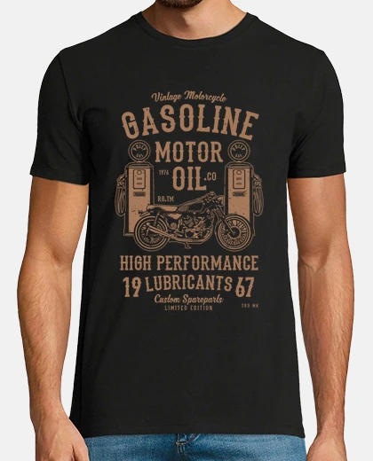 Tee-shirt huile à moteur à essence