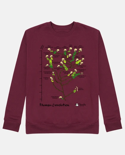 Sudadera Human ⌛ Evolution (fondos claros)