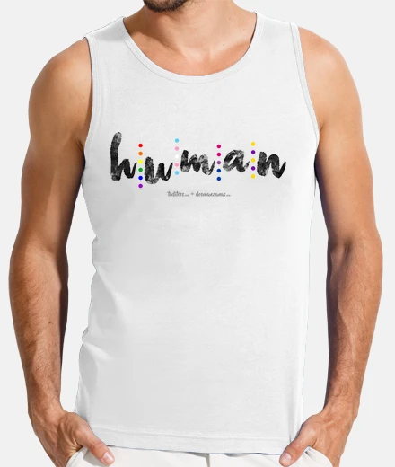 T-shirt human (nero)