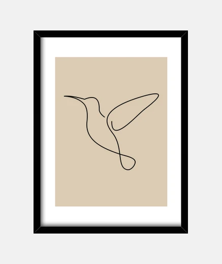 Framed hummingbird