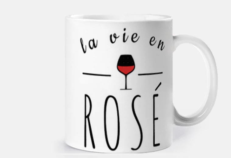 Cup humor aperitif life in rosé gift