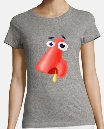 Playera humor divertido de la salud de la nariz