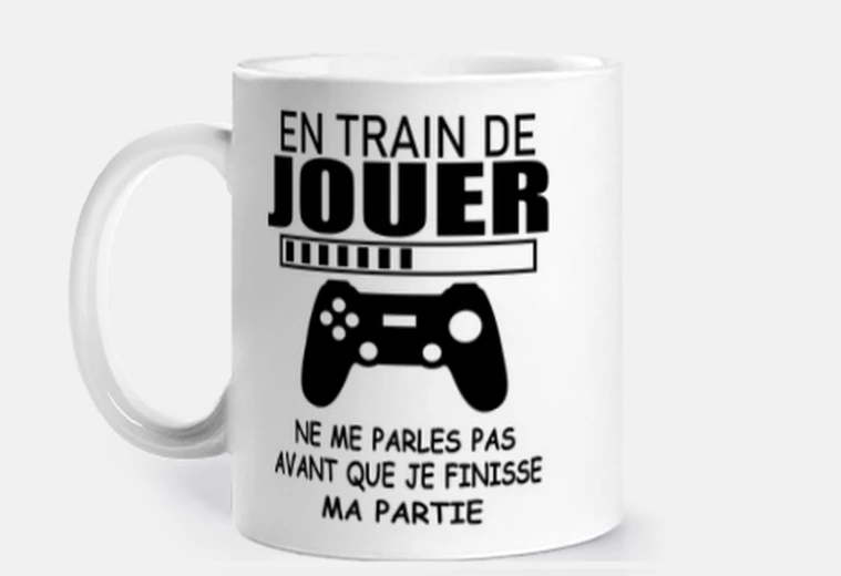 Cup humor gamer geek game console