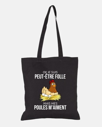 Bag humor my chickens love me gift