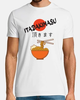 humor gift itadakimasu kanji ramen