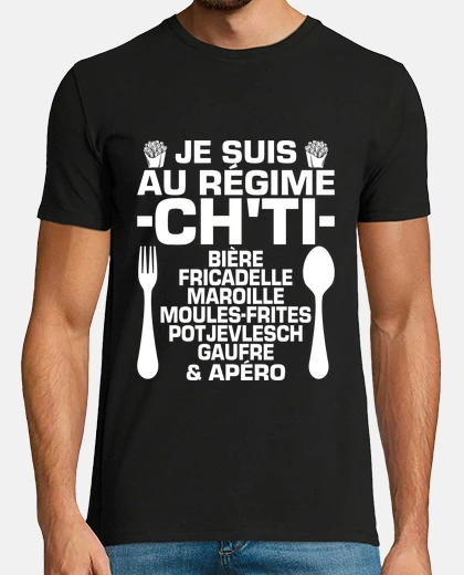 Tee-shirt Humour ChTi Régime Nord Nordiste