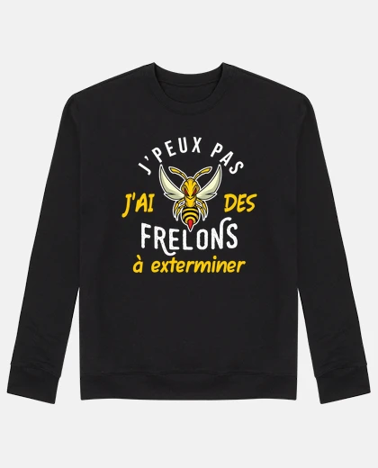 Sweat Humour frelon asiatiques, idée cadeau