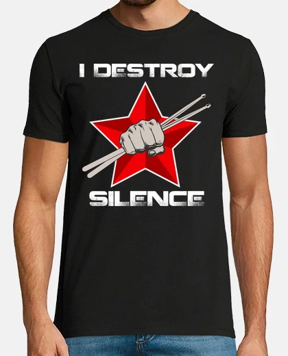 Tee-shirt Humour musique Percussion batterie
