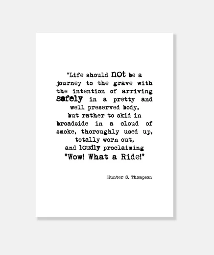Wall hunter s. thompson