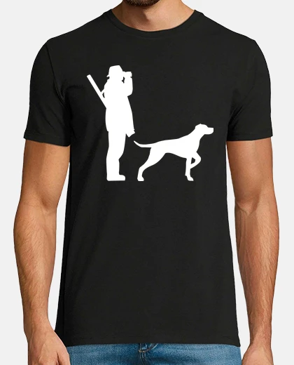 T-shirt hunter with dog