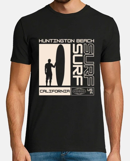 Tee-shirt Huntington Beach Californie usa surf