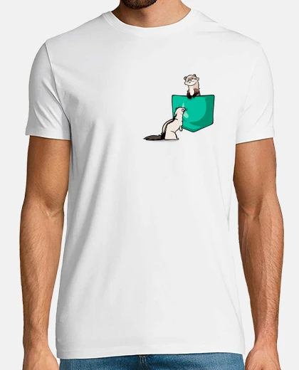 Camiseta hurón de bolsillo