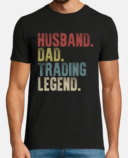 T-shirt husband dad trading legend shirt investor stock market trader gift foreign exchange market trading l