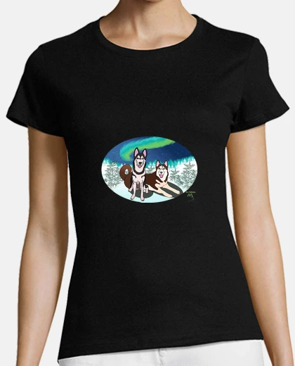 Tee-shirt huskies de Laponie