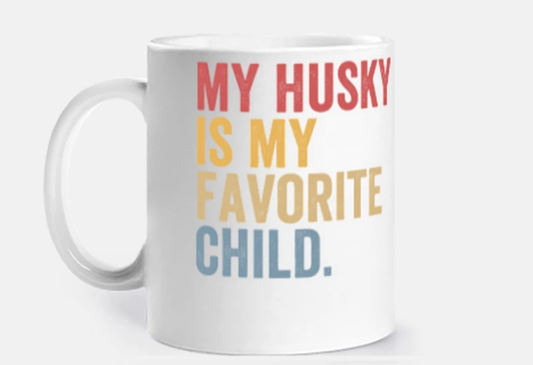 Cup husky dog lover