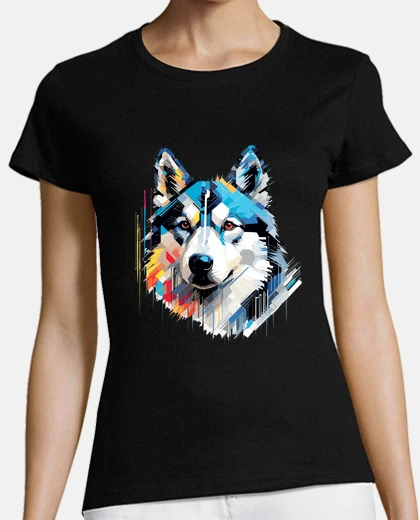 Playera husky dog pet world animal lover furry