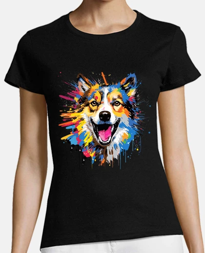 Playera husky dog pet world animal lover furry