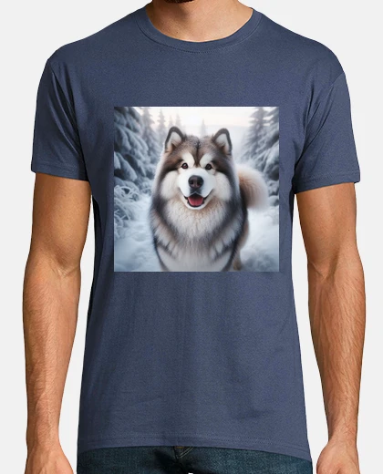 T-shirt husky siberiano