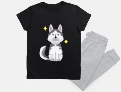 husky sibérien gris