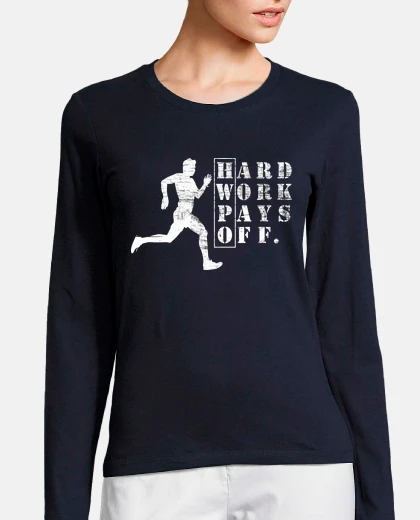 Playera hwpo el trabajo duro vale la pena corre