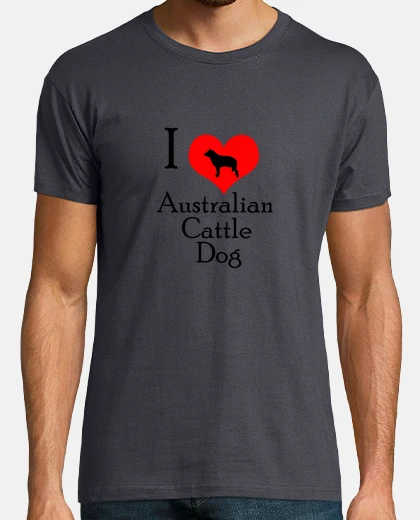Tee-shirt i aime australien chien de bétail