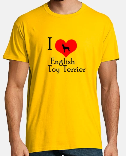 Tee-shirt i aime inglés toy terrier