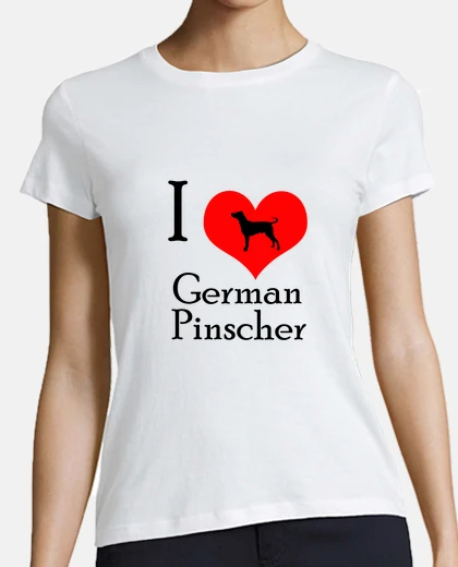 Tee-shirt i aime pinscher allemand